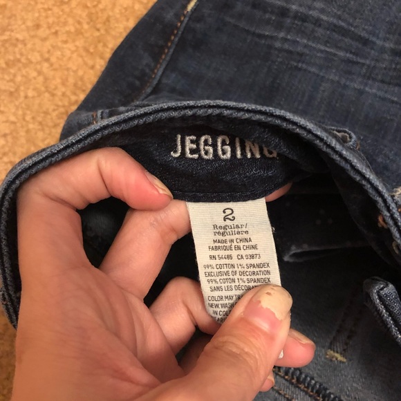 American eagle stretch ripped jegging jeans size 2 - Picture 5 of 5